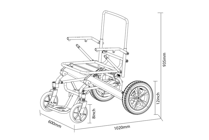 Dimensions of Electric Wheelchairs From Yveelt Medical