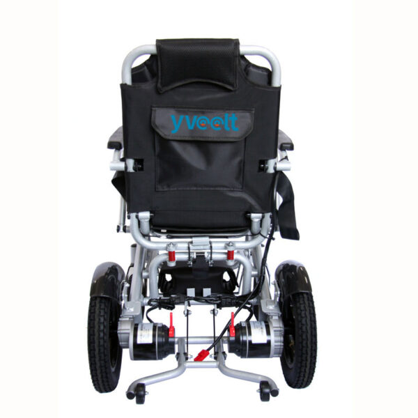 Folding Electric Wheelchair Backside Overview