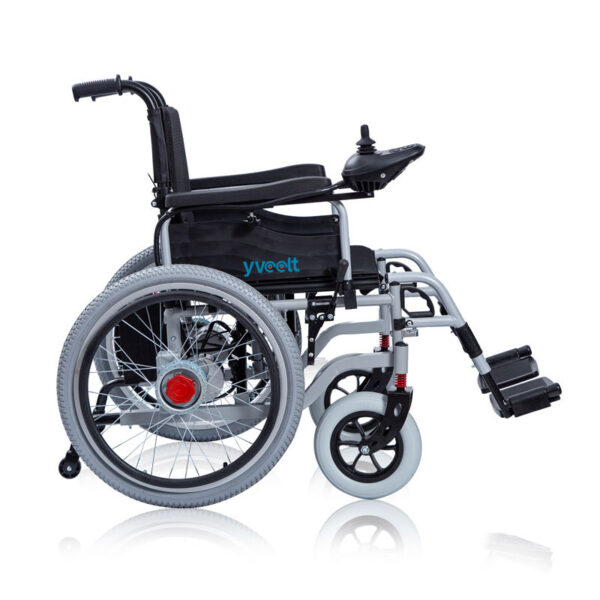 Low-Cost Electric Wheelchair Full Side View