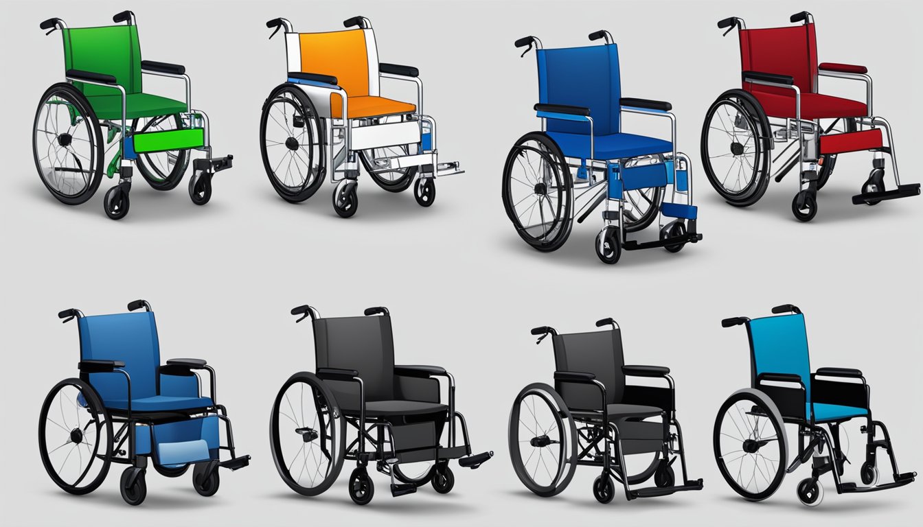 A transport chair and wheelchair sit side by side, highlighting their differences in design and functionality for long-term use