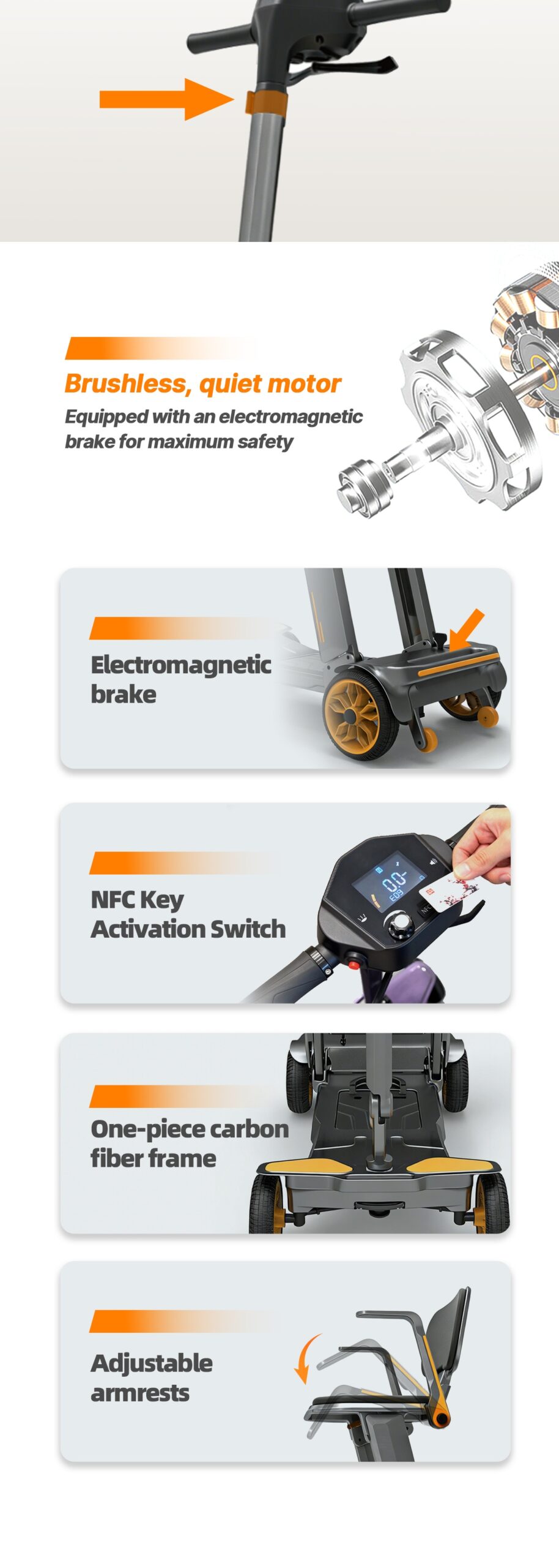 Carbon Fiber Electric Mobility Scooter | EVR505 Ultra Lightweight 12.8kg Folding Scooter for Adults & Seniors 4 a06b63ab a327 45d6 9ec5 3ecf9458dca2 scaled